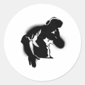 De DJ Ronde Sticker (Voorkant)