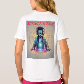 🎧🌠 De DJ van Verstrengelde Frequenties 🌌🎶 T-shirt (Achterkant)