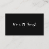 De DJ Visitekaartje (Achterkant)