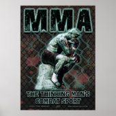 De Dk van de DK van de Drijfveer van Thinker MMA Poster (Voorkant)