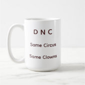 De DNC-circus Koffiemok (Links)