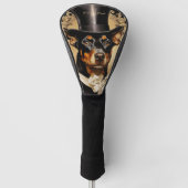 De Doberman Hond 001 - Odessa Leyendecker Golfheadcover (Voorkant)