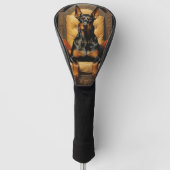 De Doberman Hond 003 - Odessa Leyendecker Golfheadcover (Voorkant)