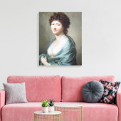 De dochter: Portret van Caroline Susanne Graff Canvas Afdruk (Insitu (Woonkamer))