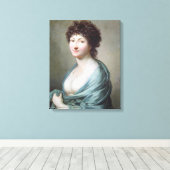 De dochter: Portret van Caroline Susanne Graff Canvas Afdruk (Insitu (Houten vloer))