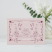 De Dochter Tarot Baby shower Dank u kaart (Staand voorkant)