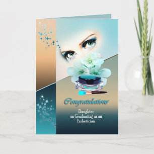 De dochter van afstuderen voor Estheticion Kaart
