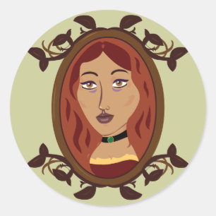 De dochter van Bowyer Ronde Sticker