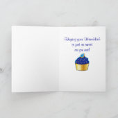 De Dochter van de Chanoeka: Cupcake en Koekje Feestdagen Kaart (Binnen)