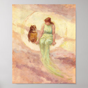 De dochter van de getuige door de kerk van Frederi Poster