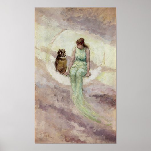 De dochter van de heks | Frederick Stuart Church Poster (Voorkant)