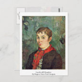 De dochter van de huisbaas door Eugene Henri Paul  Briefkaart (Voorkant / Achterkant)