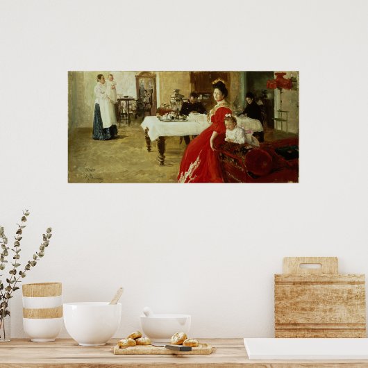 De dochter van de kunstenaar, 1905 poster (Keuken)