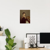 De dochter van de kunstenaar bij de Piano Poster (Thuiskantoor)