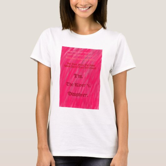 De dochter van de rivier. t-shirt (Voorkant)