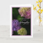 De Dochter van het moederdag in Wet, Geschilderde Kaart (Gele Bloem)