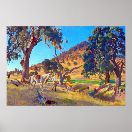 De dochter van het plein George W Lambert 1923 Poster (Voorkant)