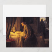 De dochter van Jairus door Carl Bloch Bedankkaart (Voorkant / Achterkant)