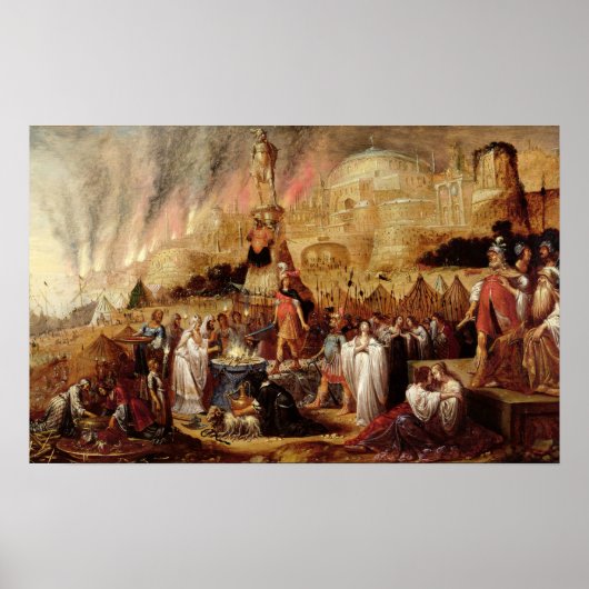 De dochter van Jephthah, 1643 Poster (Voorkant)