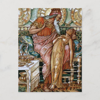 De dochter van Midas veranderde in goud Briefkaart