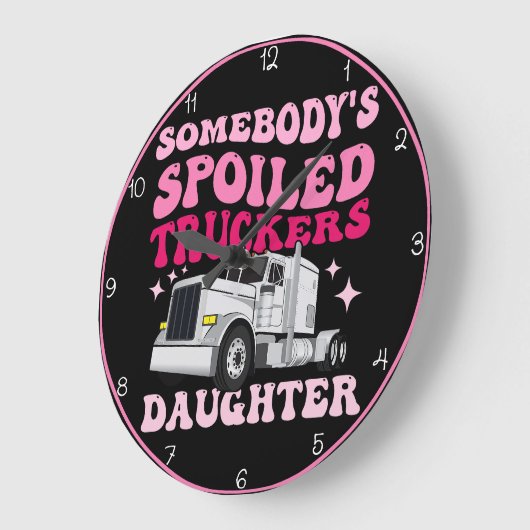 De dochter van Trucker, Pink Design Grote Klok (Hoek)