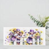 De dochters van de herfst kaart (Staand voorkant)