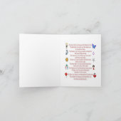 De dochters zijn voor altijd Gedicht Kaart (Binnen)