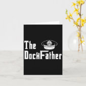 De Dock Vader Kapitein van de Boot Papa Grappig Fa Kaart (Gele Bloem)