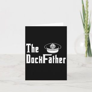De Dock Vader Kapitein van de Boot Papa Grappig Fa Kaart