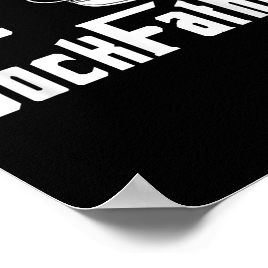 De Dock Vader Kapitein van de Boot Papa Grappig Fa Poster (Hoek)