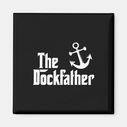 De Dockfather Funny Boating Vist boat Dad Capt Magneet (Voorkant)