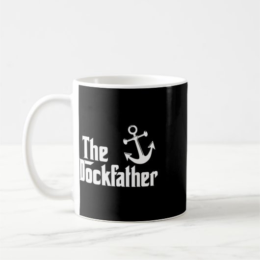 De Dockfather Grappige Boot Vissersboot Vader Capt Koffiemok (Links)