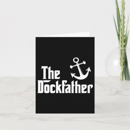 De Dockfather Grappige Bootvisserij Boot Vader Cap Kaart (Voorkant)