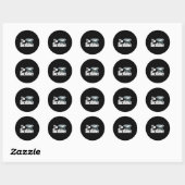De Dockfather Grappige Bootvisserij Boot Vader Cap Ronde Sticker (Vel)