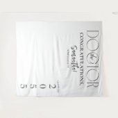 De Doctor Doctoral Afstuderen foto achtergrond Wandkleed (Voorkant (horizontaal))