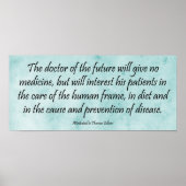 De Doctor of the Future - Edison Quote Print (Voorkant)