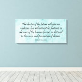 De Doctor of the Future Wrapped Canvas print (Insitu (Houten vloer))