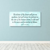 De Doctor of the Future Wrapped Canvas print (Insitu (Houten vloer))