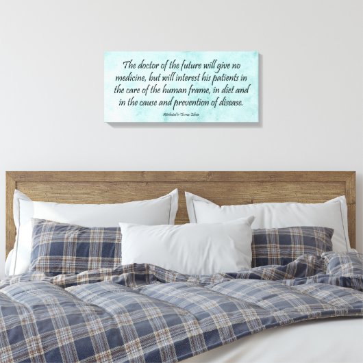 De Doctor of the Future Wrapped Canvas print (Insitu (Slaapkamer))
