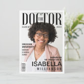 De Doctor Trendy Afstuderen Photo Magazine Aankondiging (Staand voorkant)