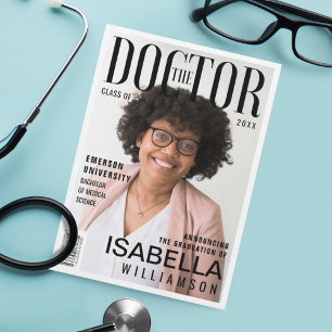 De Doctor Trendy Afstuderen Photo Magazine Aankondiging