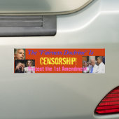 De doctrine Fairness afschaffen Bumpersticker (Op auto)