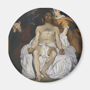 De dode Christus met Angels (door Édouard Manet) Magneet