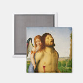 De dode Christus ondersteund door een engel, c.147 Magneet (Voorkant / Achterkant)