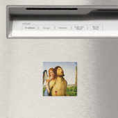 De dode Christus ondersteund door een engel, c.147 Magneet (Insitu (Vaatwasser))