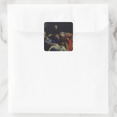 De dode Christus rouwde, c.1604 Vierkante Sticker (Tas)