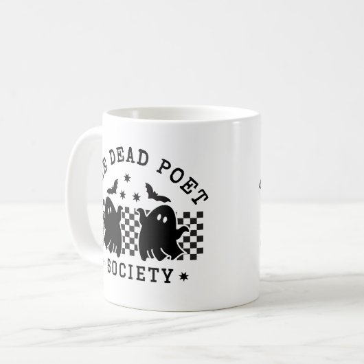 De Dode Dichter Maatschappij Schattigee Ghost Hall Koffiemok (Voorkant links)