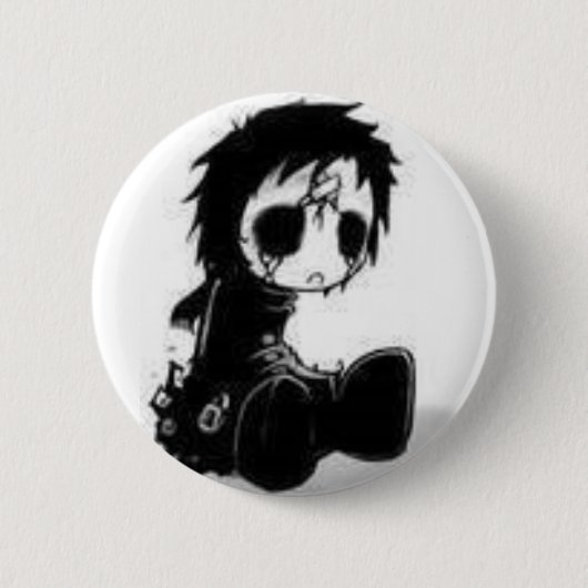 de dode gothische pop ronde button 5,7 cm (Voorkant)