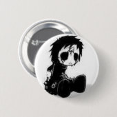 de dode gothische pop ronde button 5,7 cm (Voorkant /achterkant)