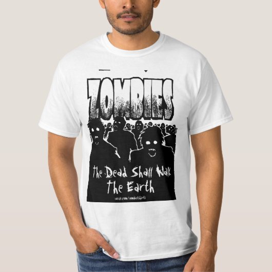 De dode loopt door het Shirt van de Aarde Zombie (Voorkant)